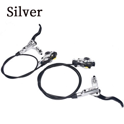 Zoom Mtb Fiets Hydraulische Rem Geïntegreerde Olie Rem Schijfrem Mtb Fiets Voor/Achter Hydraulische Schijfrem: Silver front-rear