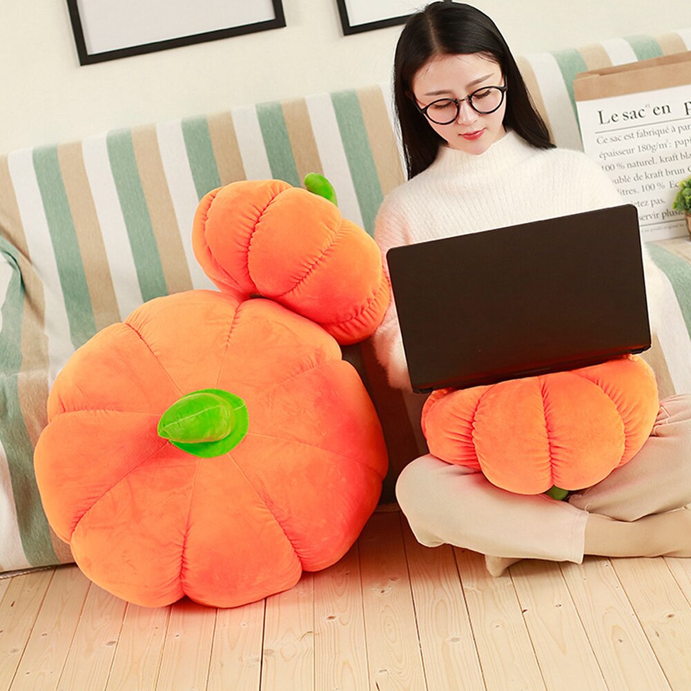 Halloween Simulatie Gevulde Pompoen Knuffel Sierkussen Home Auto Decor
