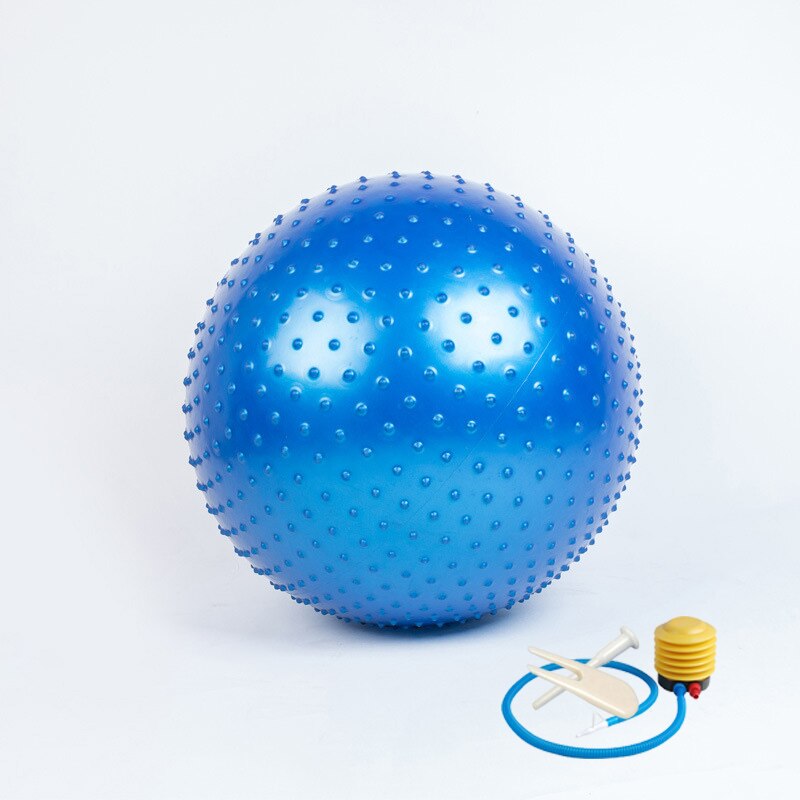 65CM Massage Bump Granule Yoga Balls Exercise Balance Sense Training Ball Fitness Gym Pilates Workout Thorn Point Fitball: Blue