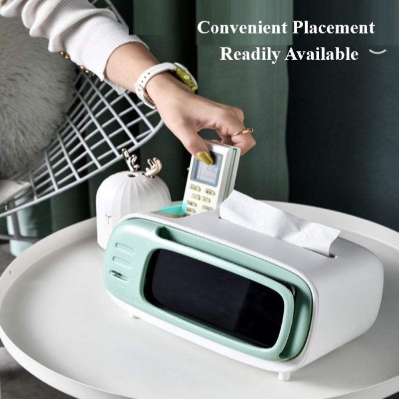 Phone Rack Multi-function Desktop Storage Box Phone TV Stand Coffee Table Remote Control Cosmetics Stationery Organization Home