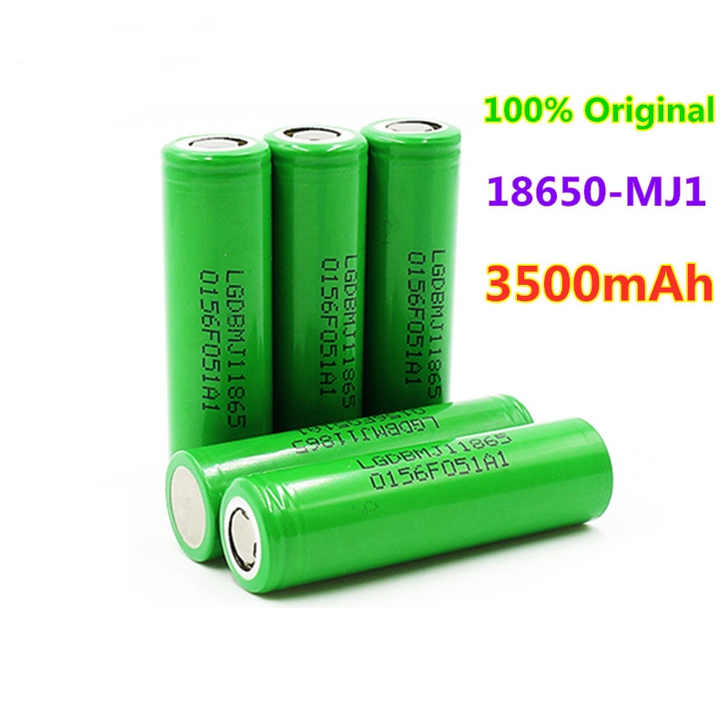 100% Originele 3.7V 3500Mah INR18650 MJ1 18650 Batterij Oplaadbare Batterij INR18650MJ1 10A Ontlading Voor Lg MJ1 Lithium Batterij