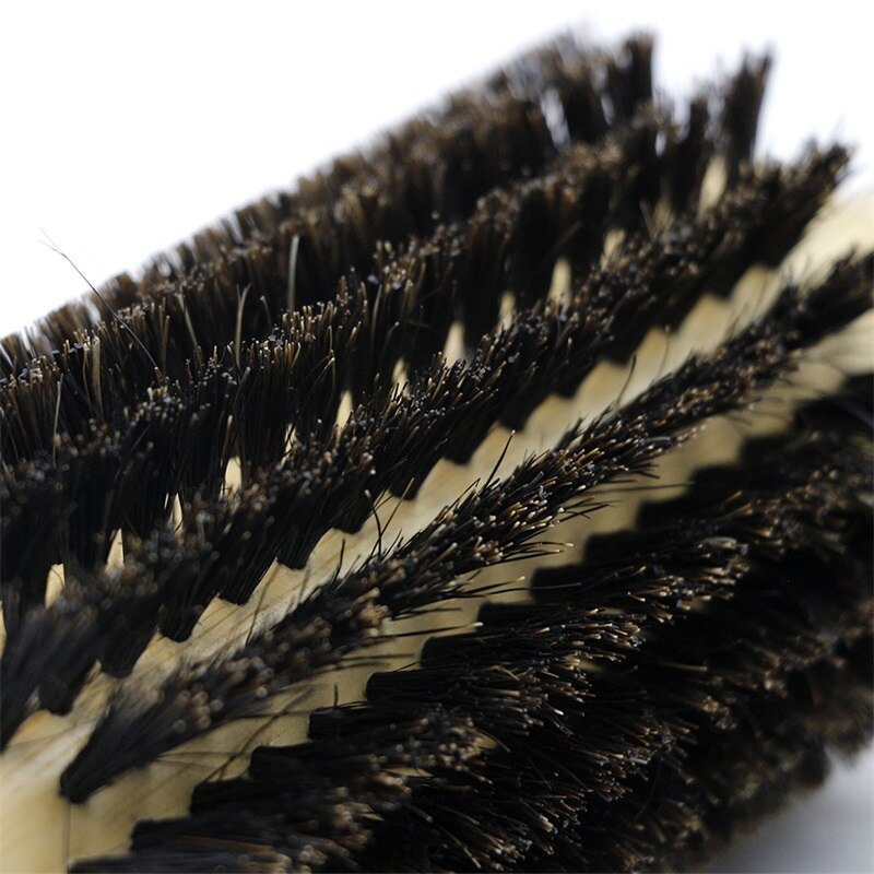 Pure Bristle Brush Removable Detachable Hairdressing Salon Round Brush Hair Brushes Hair Styling
