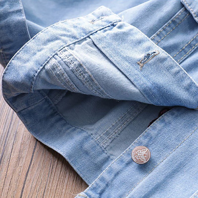 Girl denim jacket coat Flower embroidery Children's Spring Autumn coat kids jacket baby coat girl's baby jacket