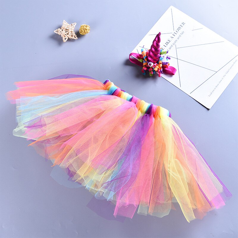 Princess Unicorn Dress for Girls 1-8 Year Baby Girl Birthday Skirt Cake Smash Outfit Infant Skirt Unicorn Vestidos Infantil: 4-8Y