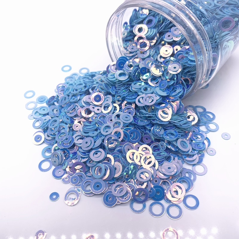 Paillettes multicolores 4-6mm, 15g environ 1200 pièces/paquet, mélange multiple, paillettes colorées, plates, rondes, amples, couture artisanat de mariage, accessoires de vêtement pour femmes