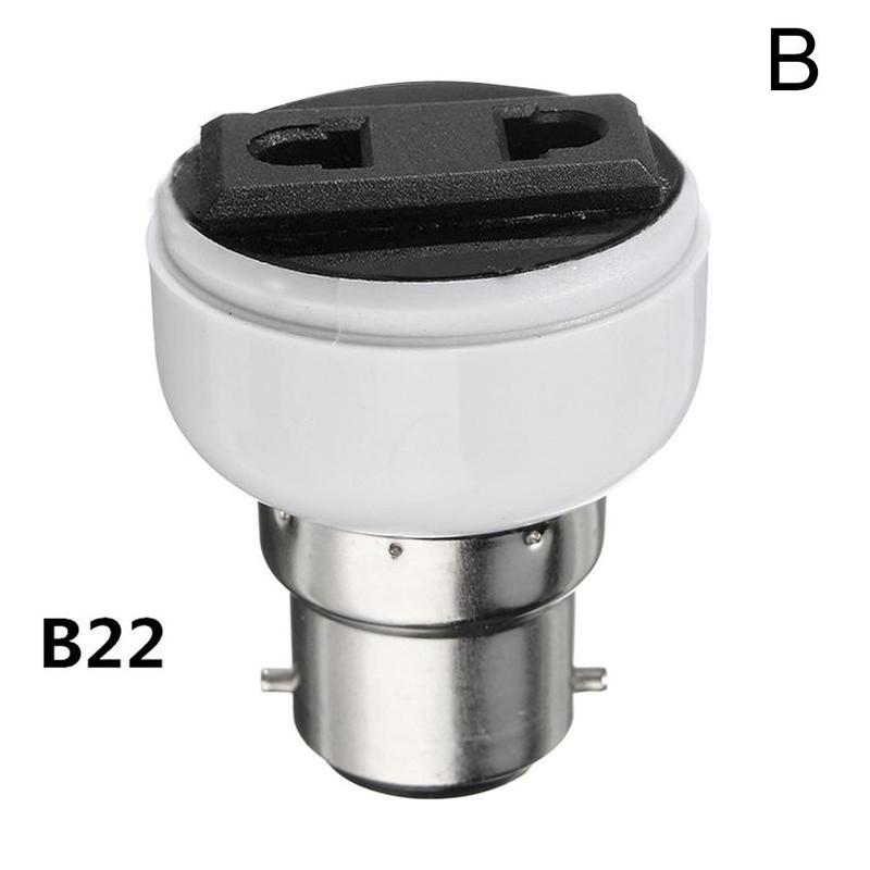 Enchufe de bombilla de tornillo E27, portalámparas, soporte de iluminación, Enchufes hembra, fuente de alimentación, adaptador de conversión para EE. UU. O UE, 1 piezas: Negro