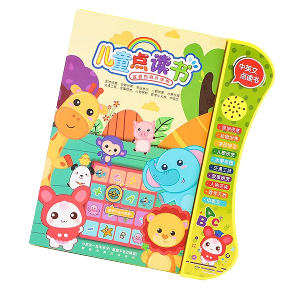 Cartoon Chinese And English Bilingual Education Reading Machine Toys