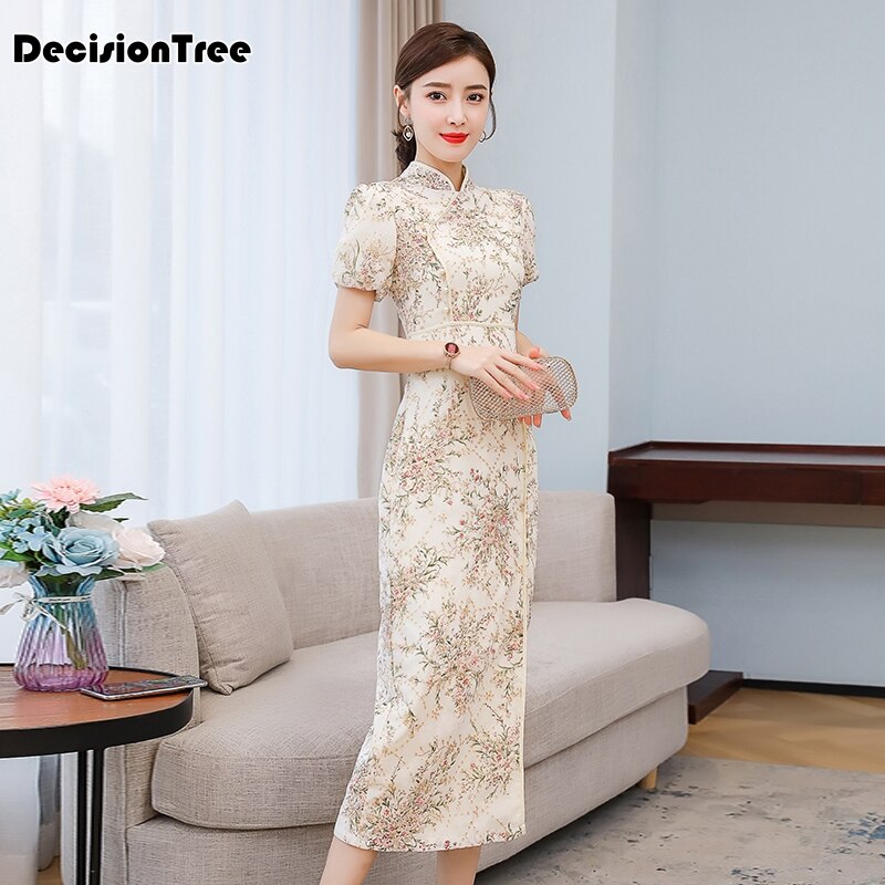 vestido chino Boda China Vestido Mujer cheongsam vestido tradicional chino mujeres qipao para boda cheongsam vestido