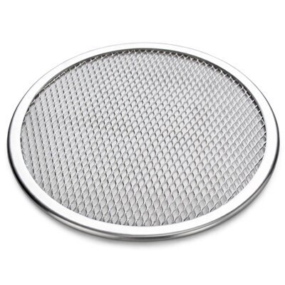 16" Seamless Rim Aluminium Mesh Pizza Screen Baking Tray Pizza Screen Net Cookware Bakeware Baking Tool Pizza Tool