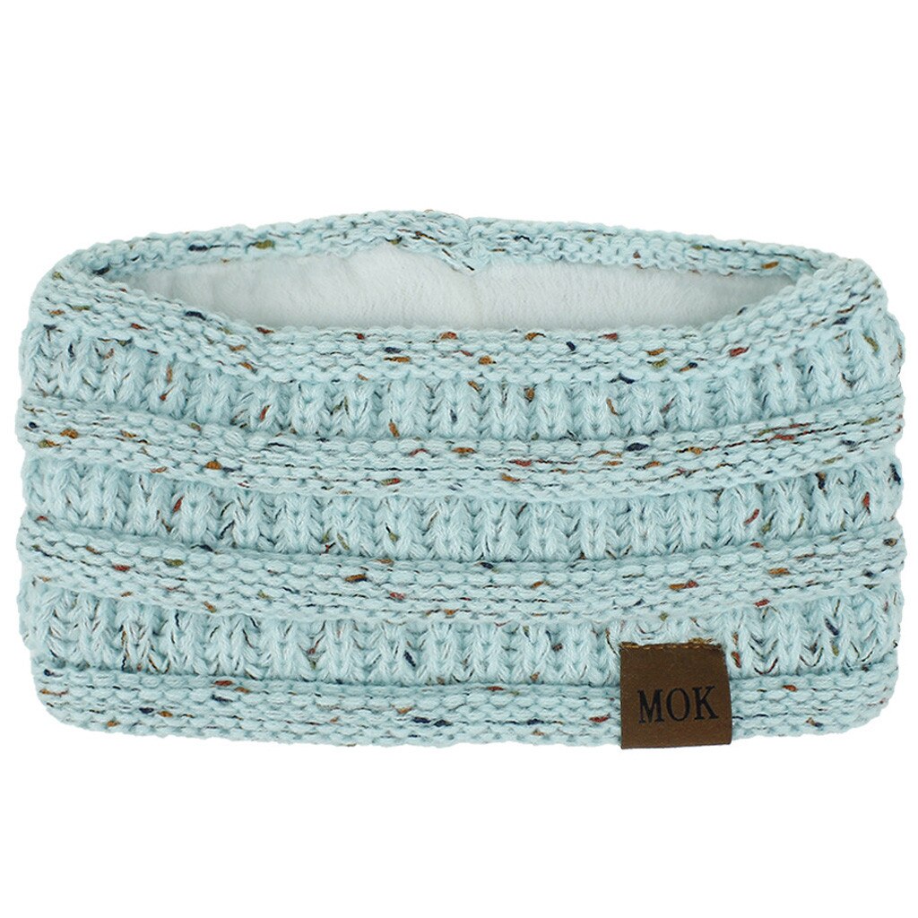 Fascia Capelli Haaraccessoires Vrouwen Beschermd Houden Warm Breien Hoofdband Handgemaakte Sport Haarband Brede Zijde Haarband: Blauw