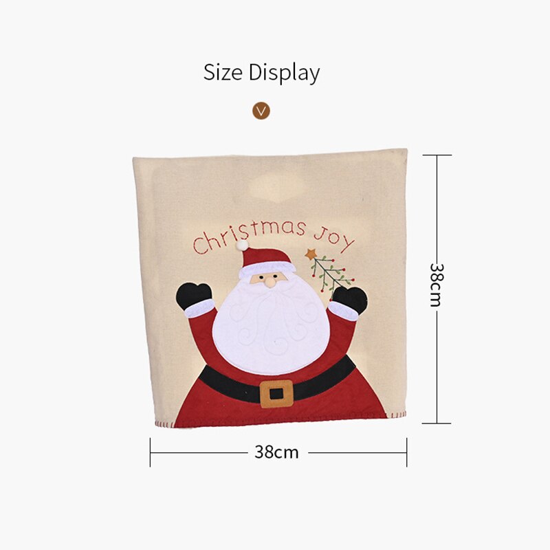 38*38cm julefest forsyninger køkken restaurant komfort udskrivning beskyttelsesbetræk støvtæt stolebetræk hjem