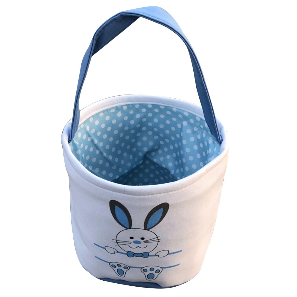 Cesta de Pascua violeta para decoración ornamento, cesta de mano de plástico para el hogar, color verde, artesanal: Azul