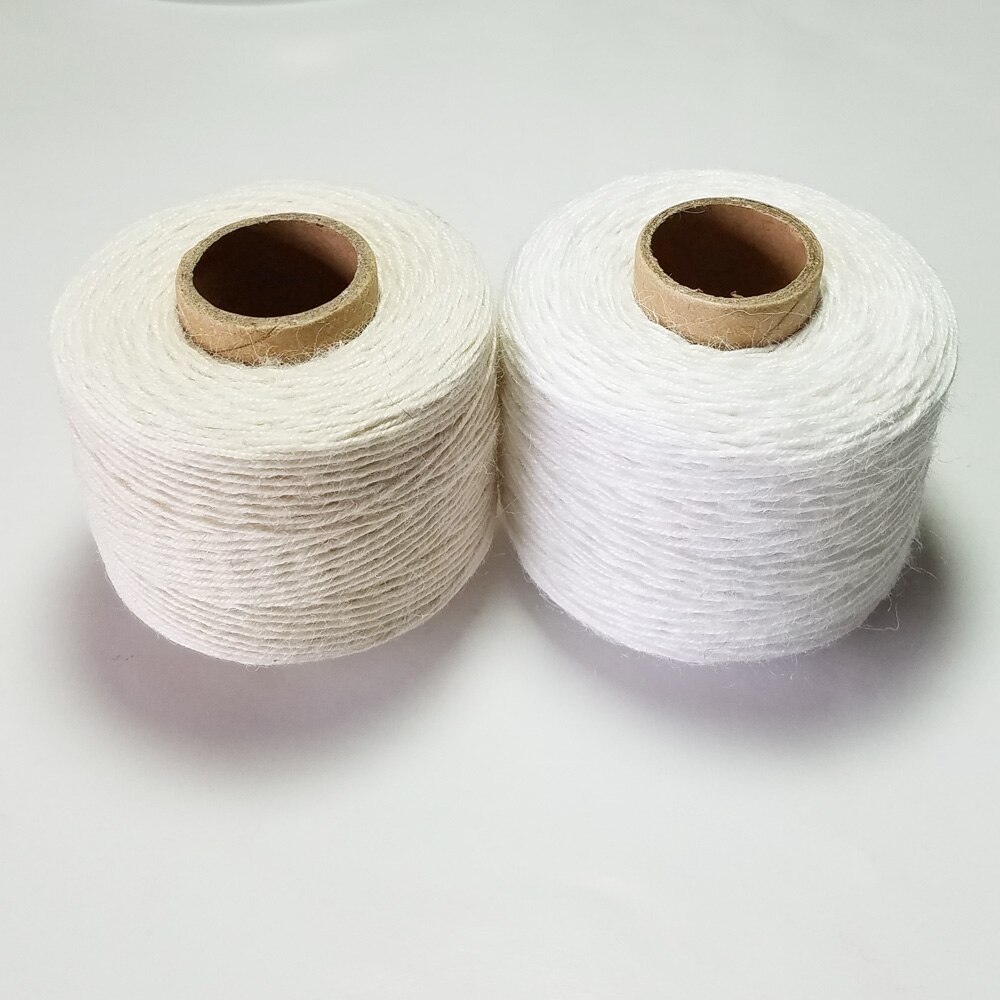 Hilo de lino 100% Natural, 100 m/rollo de hilo, cuerda para bricolaje hecho a mano