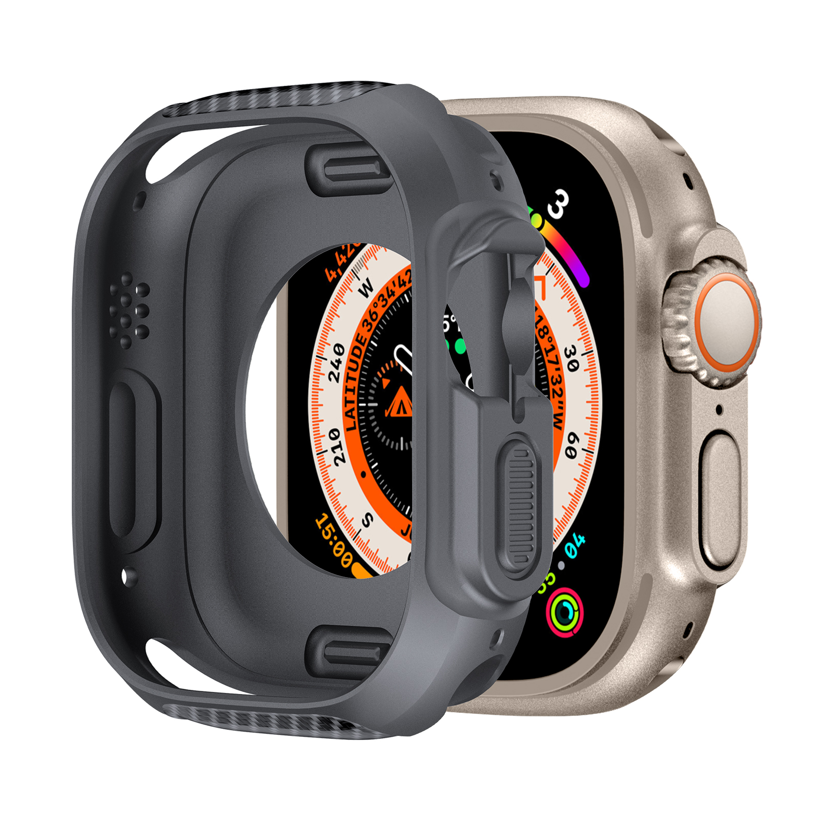 Deksel til eple se ultra 49mm smartklokke beskyttende tpu silikonbeskytter støtfanger tilbehør iwatch serie ultra 49 mm deksel