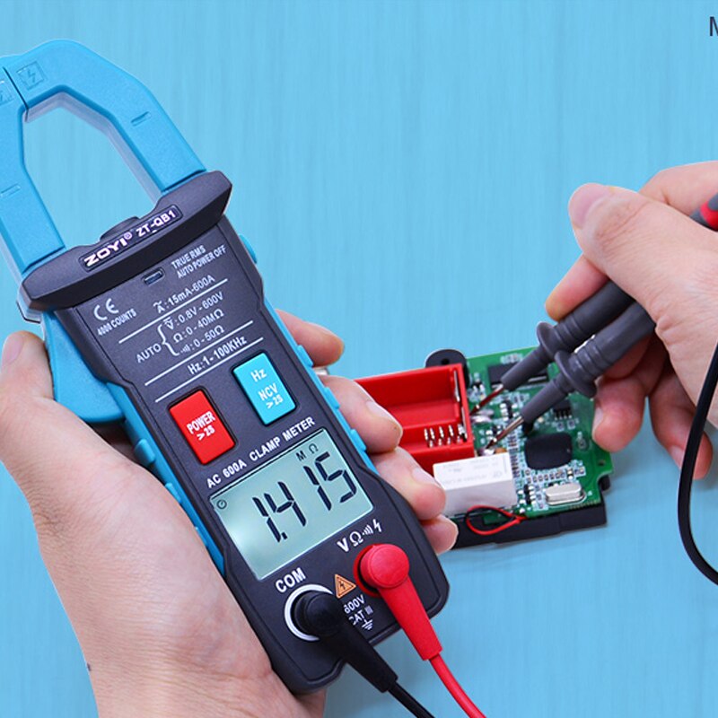ZOYI Clamp Multimeter ZT-QB1/QB3/QB4 4000 count True RMS Digital Auto Range Data Hold Peak Hold Flashlight NCV Test 600A Ammeter