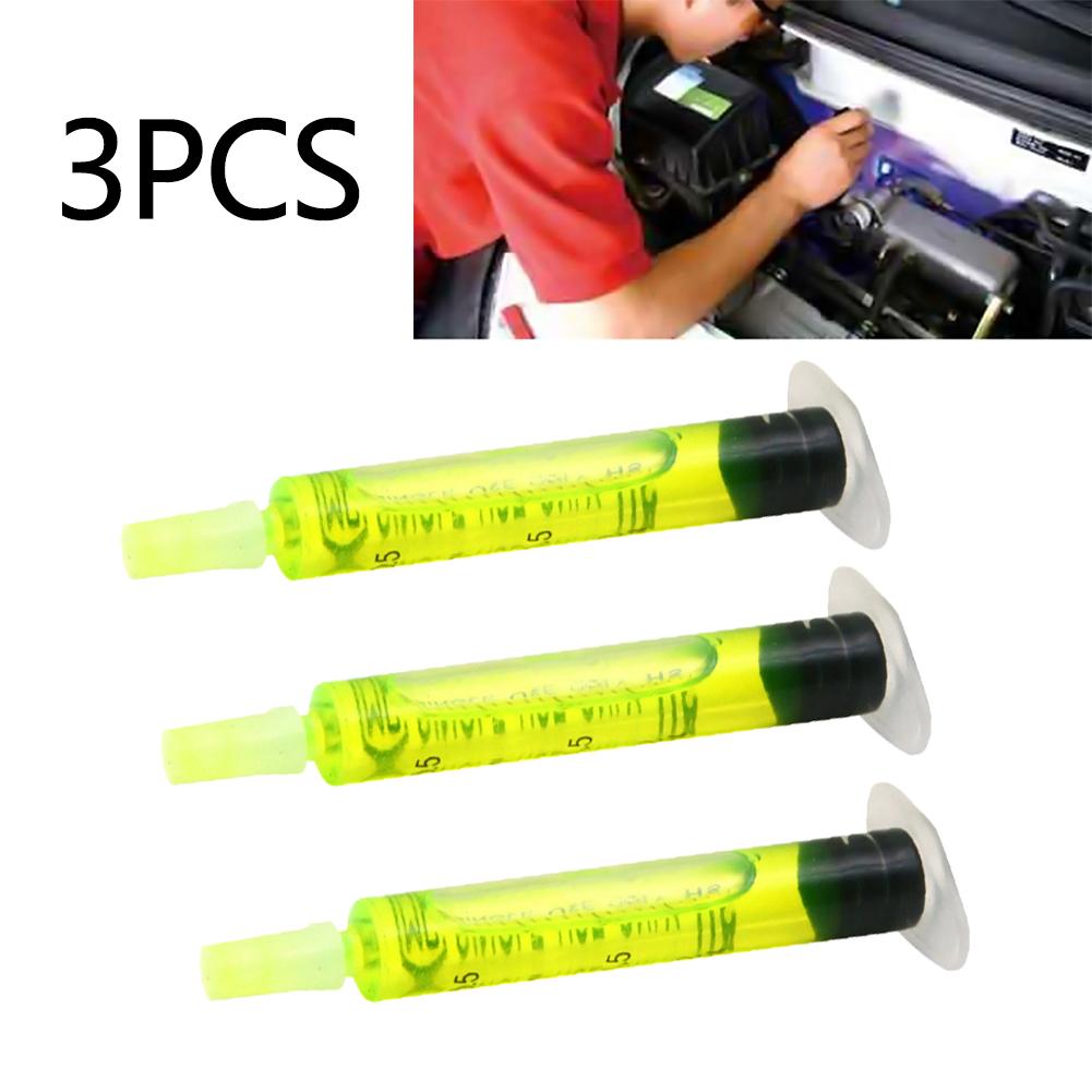 3 Pcs Detectie Praktische Tool Fluorescerende Hydraulische Systemen Reparatie Onderhoud Auto Tracer Olie Airconditioning Lektest R134A: Default Title
