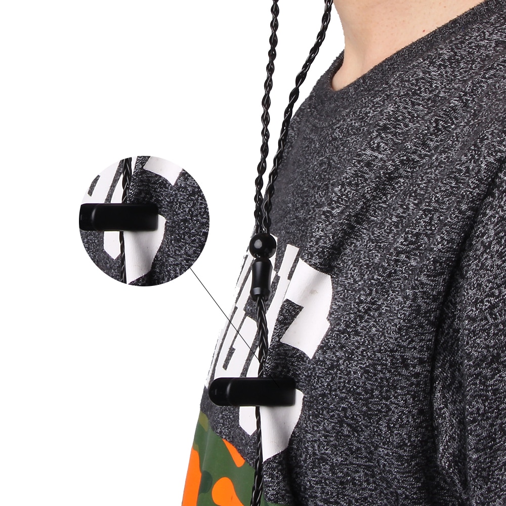 FDBRO Kabel Clip Klemme Kragen Headset Klemme Kragen Clip Rotierenden Klemmen Kopfhörer Kabel Clips Kopfhörer Wickler Zubehör