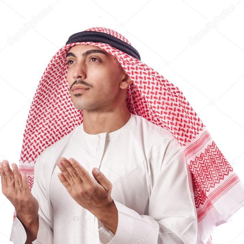Man Saudi Arabic Islamic Clothing Dubai Muslim Accessories Headpiece Traditional Costume Turban Prayer Hat Plaid Head Scarf Caps