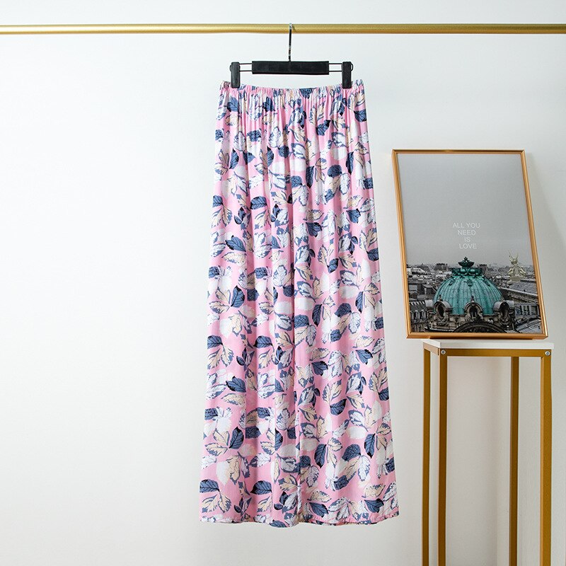 Pyjama en coton et lin pour femmes, style décontracté, confortable et fin, pantalon à jambes larges, pour la maison, en rayonne, grande taille: 03