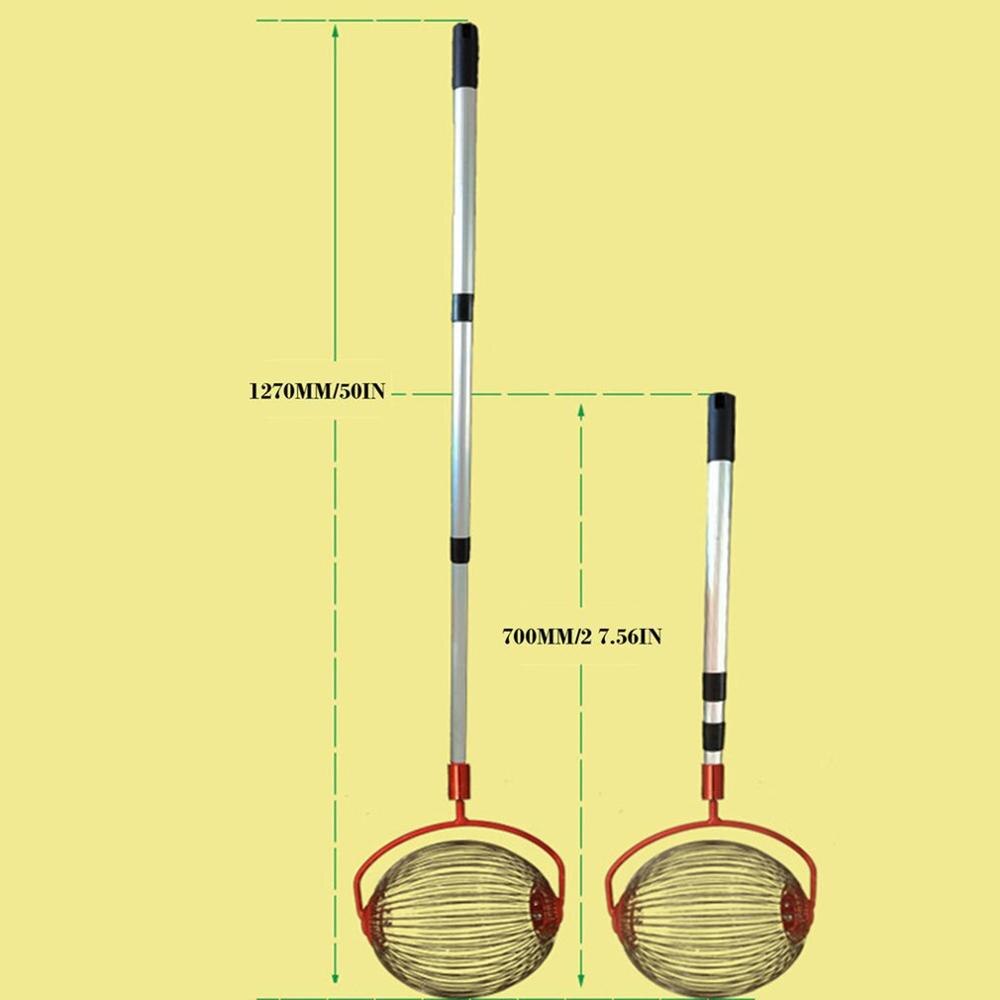 Ménage vergers noix châtaignes moissonneuse écrou collecteur rétractable en alliage d'aluminium cueilleur de fruits maison jardin outils