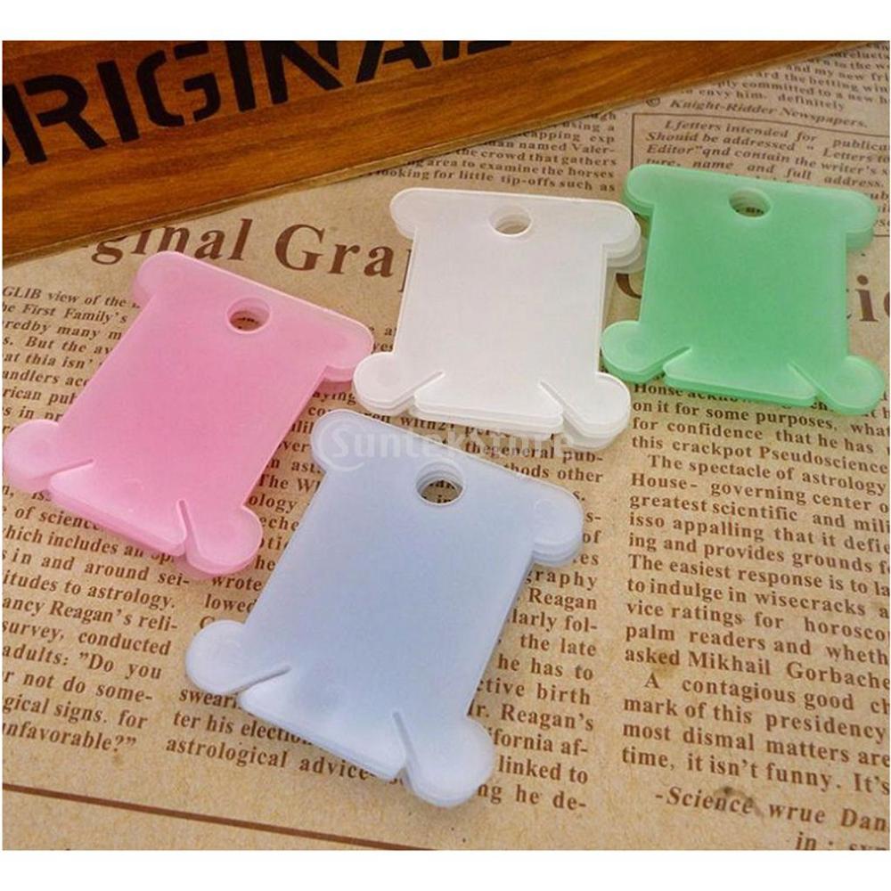 100 sztuk plastikowe hafty opląt bobinki robić nawlekania nici dostarcza organizator przechowywania uchwyt robić ściegu szycia rękodzieło