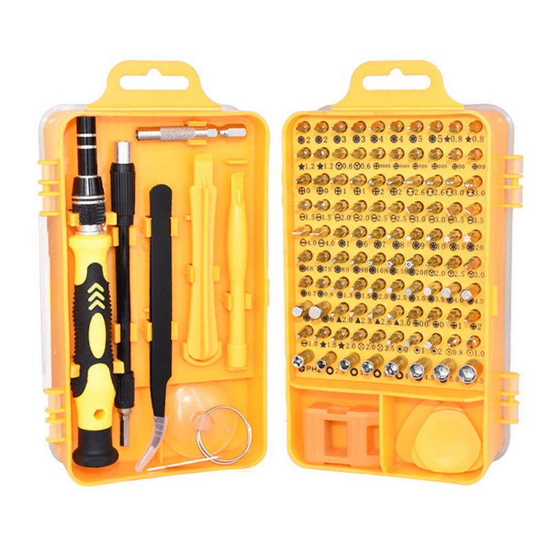 Schroevendraaier Kit Precisie Schroevendraaier Set 115 In 1 Reparatie Tools Met Carry Case Voor Laptops Telefoon Horloge