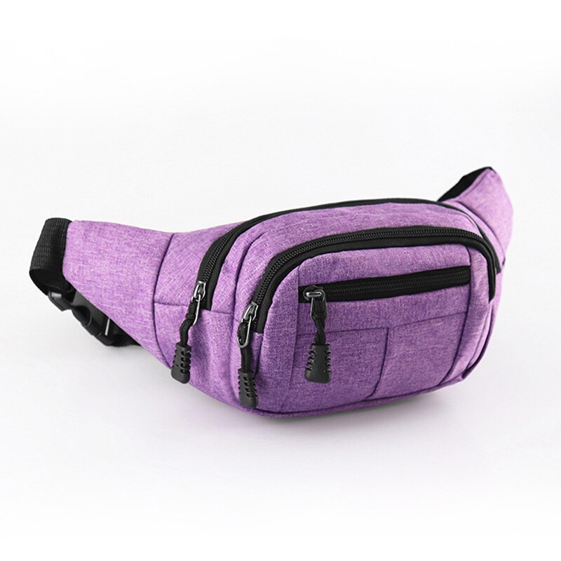 Hip Belly Banaan Bum Borst Riem Voor Mannen Vrouwen Heuptas Man Vrouw Fanny Pack Pouch Murse Purse Nier Rij bumbag: Purple