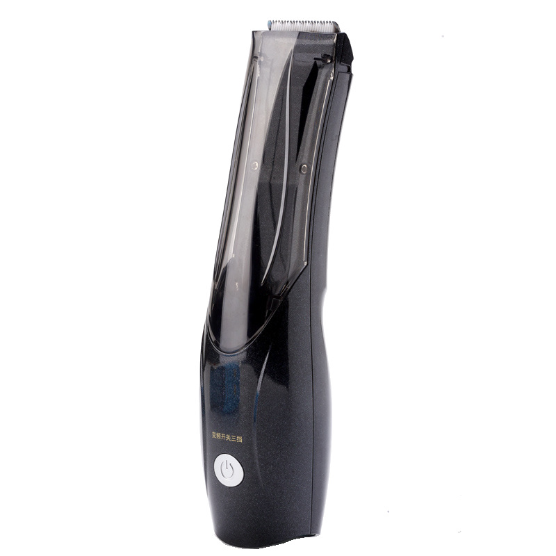 Máquina de cortar cabelo portátil a vácuo para animais de estimação, interruptor de 3 velocidades, recarregável, removedor de pelos de cães, pelos de cães e gatos, tesoura elétrica: Branco