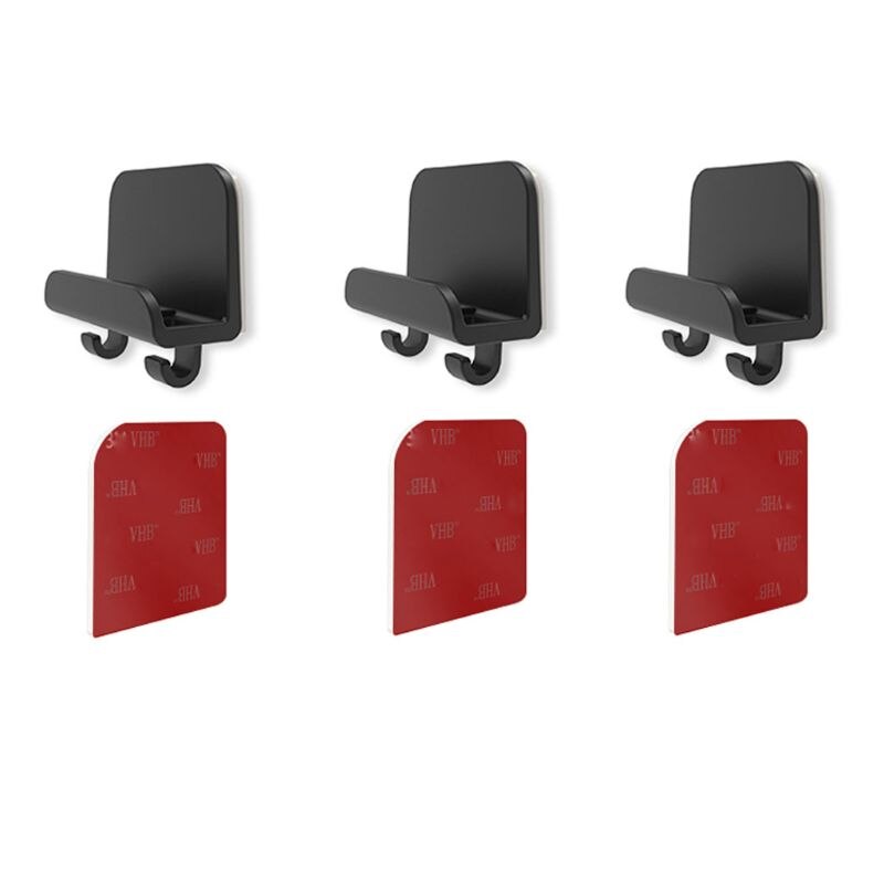 3x Adhesive Phone Tablet Holder Wall Mount Stand Hook Cradle for iPad Cellphone support Storage cables home Hook hanger