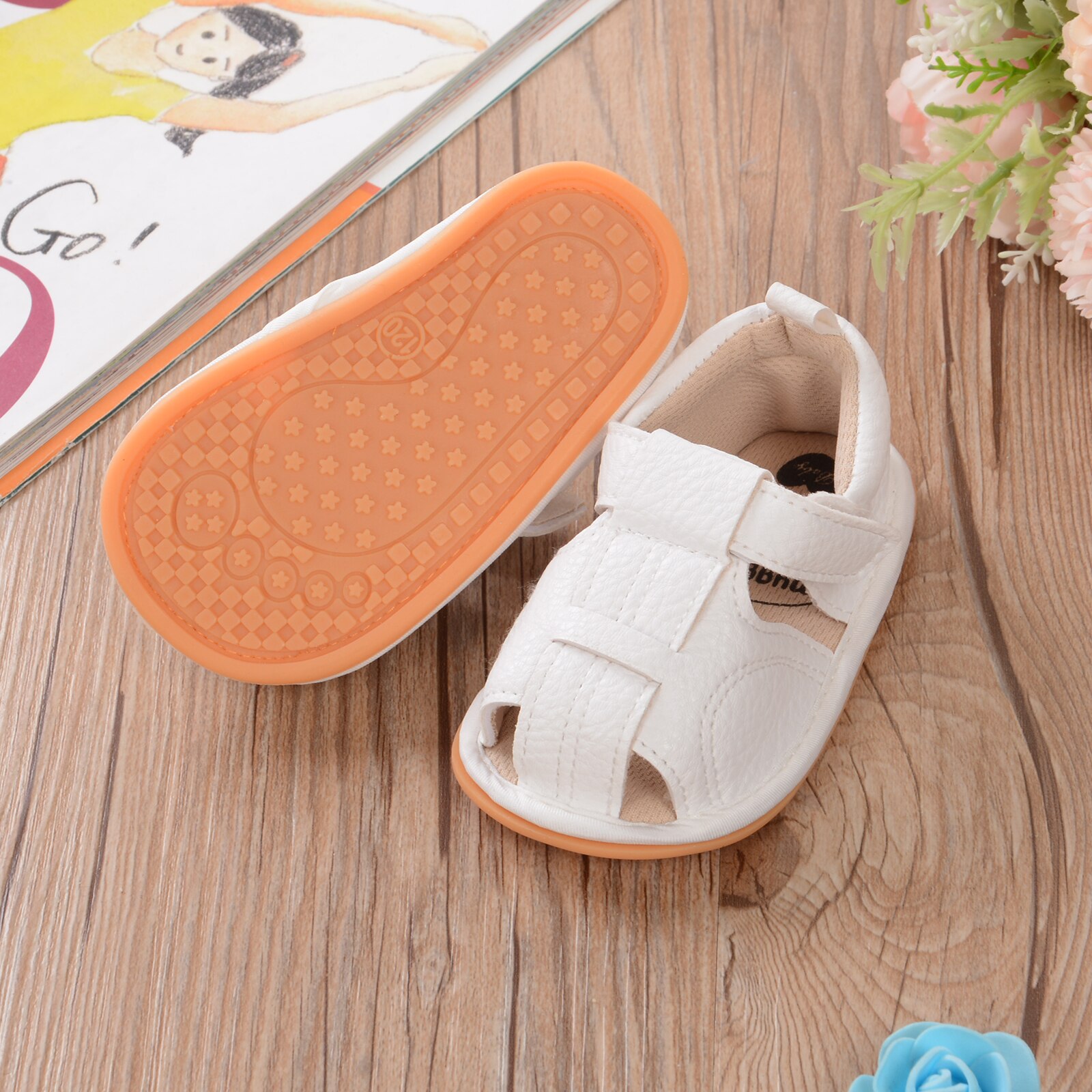 Baby Peuter Infant Sandalen Sneakers Unisex Jongens Meisjes Eerste Wandelaar Schoenen Effen Kleur Zachte Zool Baby Schoenen 0-18Months