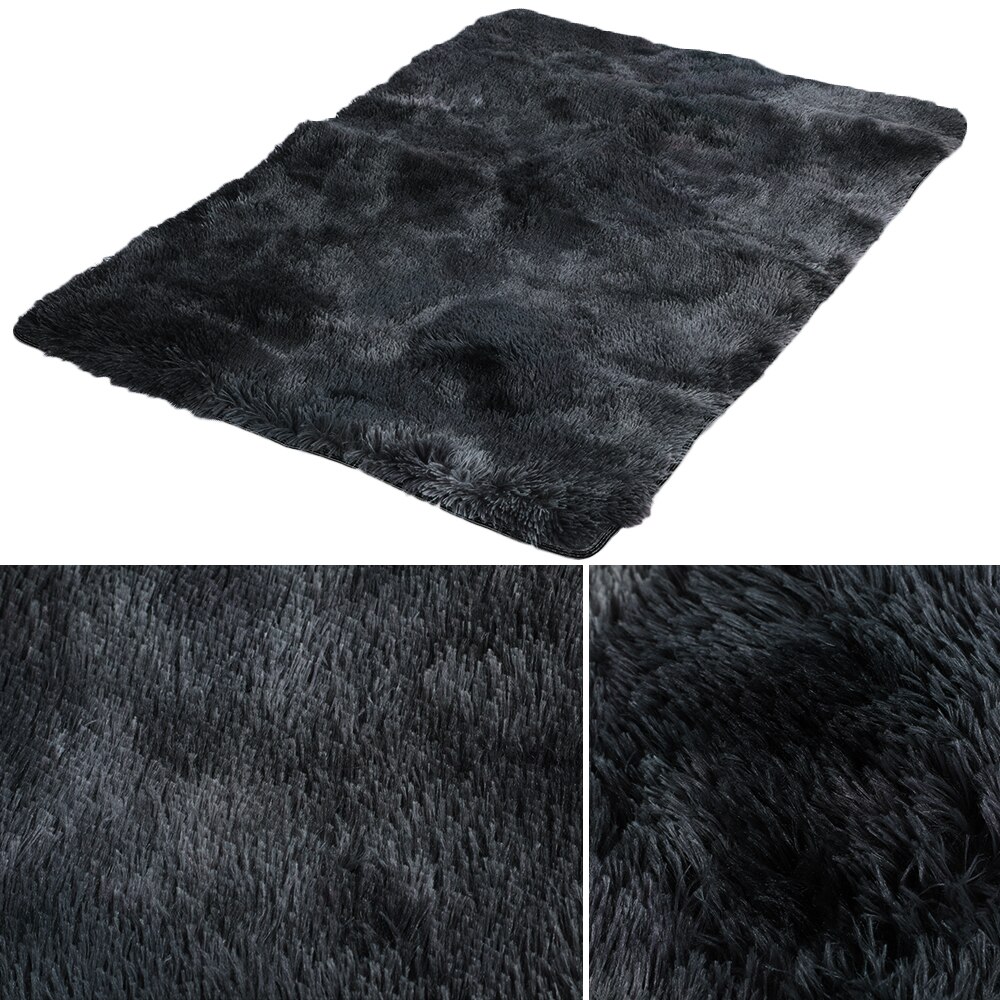 Tapis en peluche enfants lit chambre tapis de sol moelleux fenêtre chevet décor à la maison tapis doux velours tapis dégradé solide tapis: G302036A