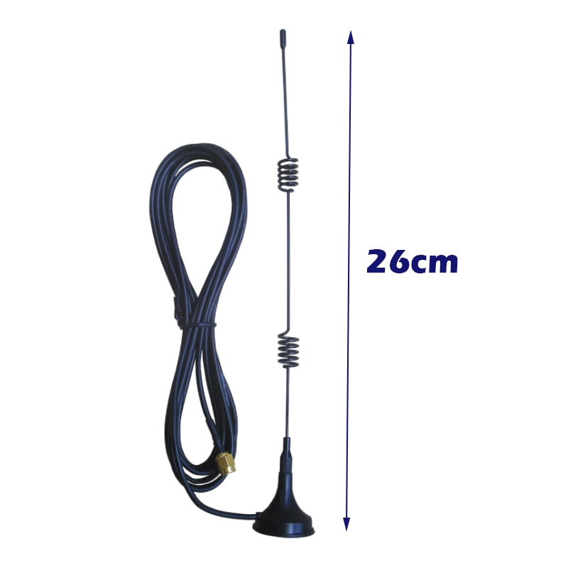 CERXUS 2.4GHz wifi Antenna 7dbi Removable Magnetic Base 3 meter RG174 Cable with SMA Connector for hotspot router modem repeater