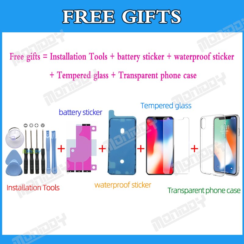 AAA Full Back Cover For iphone SE SE2 Housing Battery Door Middle Chassis Frame Housings Assembly Door Rear with Flex Cable