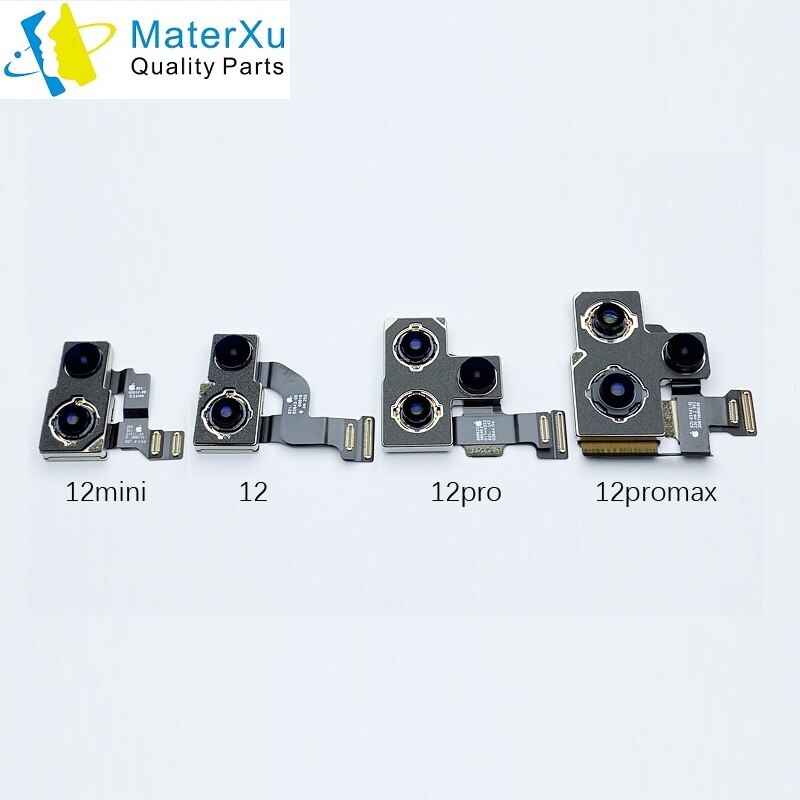 Origina Rear Big Camera Flex Voor Iphone 11 12 13 X Xs Xr Mini Pro Max 7G 7P 8G 8P Telefoon Sensor Kabel Reparatie Armatuur Onderdelen Kits