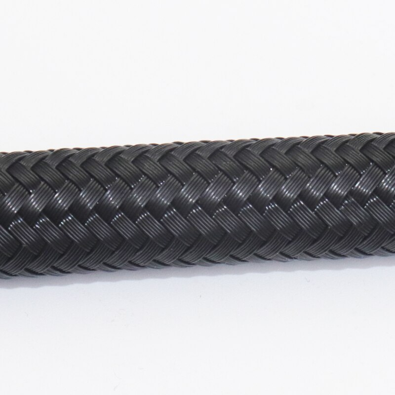 Svart nylon rørleggerslange baderom 3/8 kran rørkobling vannforsyning tilkoblingslinjer fleksible flettet wc toalettvask slanger
