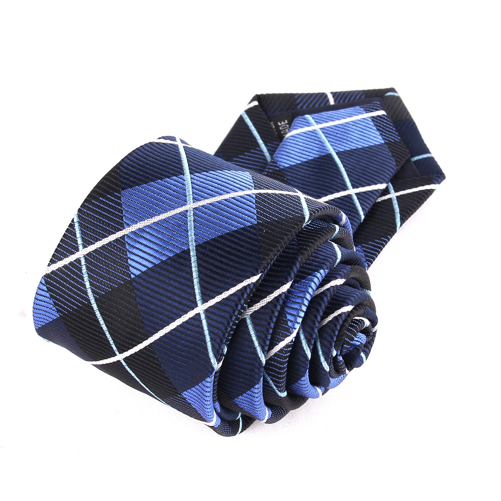 Cravates Jacquard à Carreaux pour Homme et Femme, en Polyester, Rayé, pour Mariage, Business, pour Adulte, Slim,