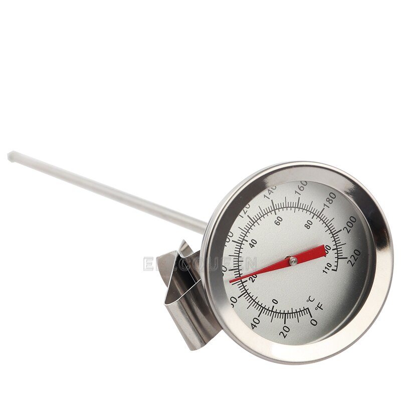 12" Stainless Steel Dial Thermometer Probe Homebrew Brew Kettle Temperature Measuring