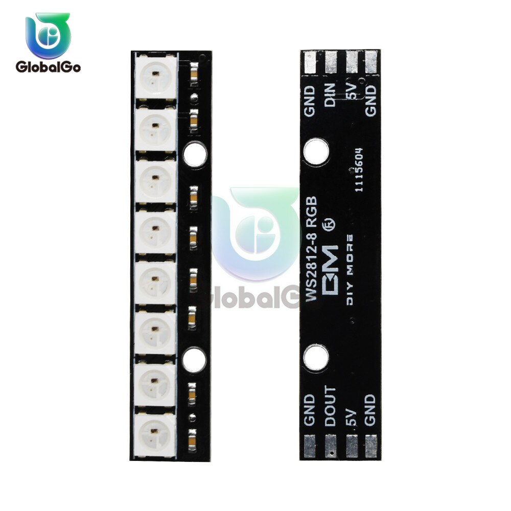 WS2812 LED Chip 5050 SMD RGB DC5V DIY RGB LED Ring Round Modules LED Circle Light Lamp