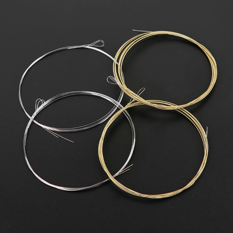 8 Pcs / 1 Set M101 Mandolin Strings Silver-Plated Stainless Steel Copper Alloy Wound