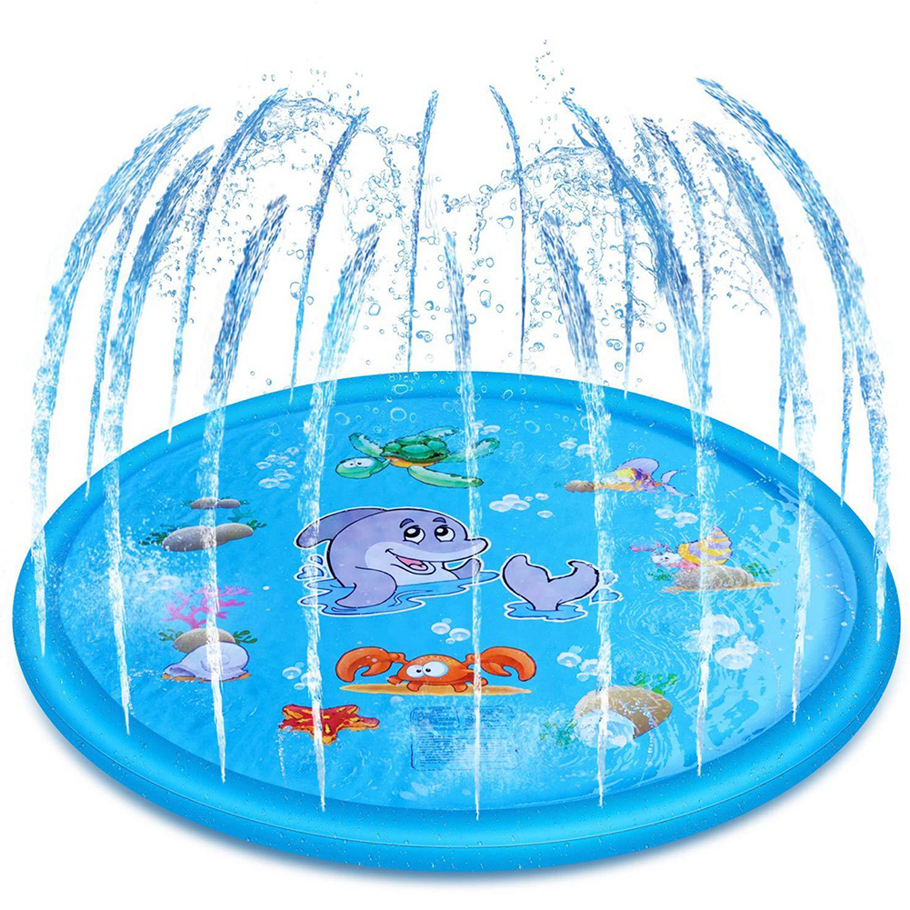 Kinderen Spelen Water Mat Games Strand Pad Kids Outdoor Waternevel Strand Mat Gazon Opblaasbare Plezier Sprinkler Kussen Speelgoed Kussen