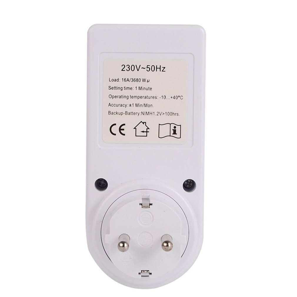 EU UK US AU Plug Digital Weekly Programmable Electrical Wall Plug-in Power Socket Timer Switch Outlet Time Clock Power Socket