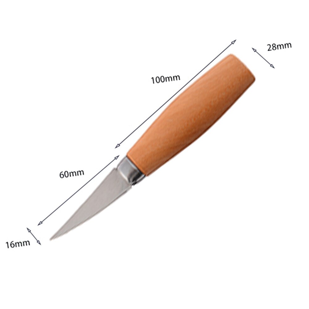 1/2PCS Stainless Steel Wood Carving Cutter Woodwork Sculptural DIY Wood Handle Spoon Hook Carving Knife Woodcut Art Craft Tool