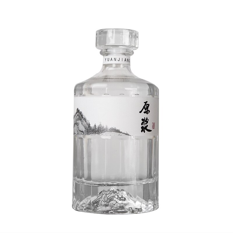 Botellas de vino de , botella de vidrio vacía para licor de alcohol, contenedor de vino de 500ml, 1 ud.