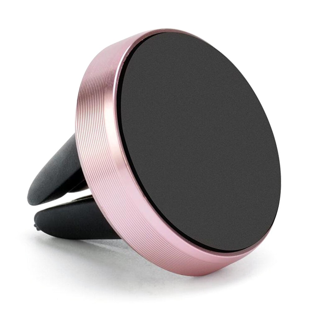 Magnetic Car Phone Holder For iPhone Samsung Magnet Mount 360 Rotation Car Holder for Phone in Car Phone Holder Stand: Rose gold