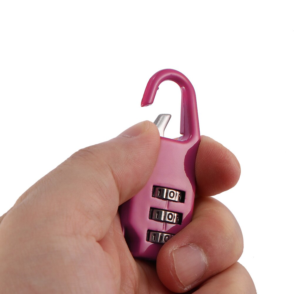 6pcs/set 3-Digit Travel Lock Mini Dial Digit Number Code Password Combination Padlock Security Travel Safe Lock Luggage Lock