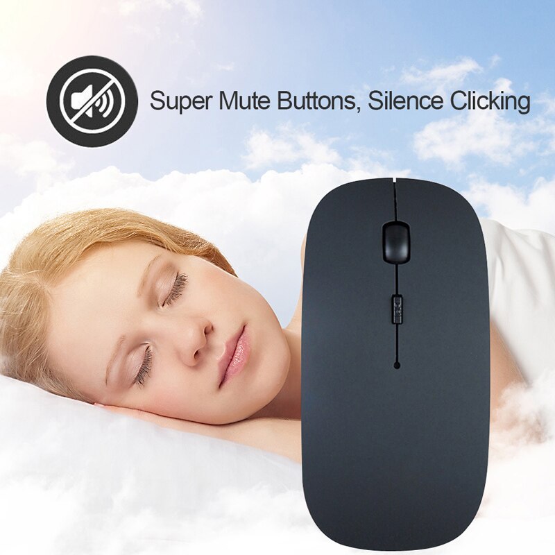 Draadloze muis usb computermuis mini ergonomische optische stille pc-muis 2.4 ghz energiebesparende kantoormuis voor laptop pc notebook