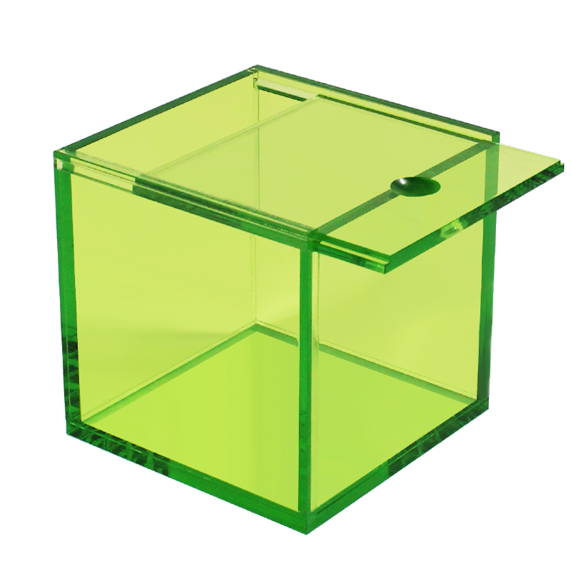 Kleurrijke Translucent Acryl Display Box Vierkante Kubus Voor Bureau/Home Decor, Snoep Sieraden Accessorie Storage Case