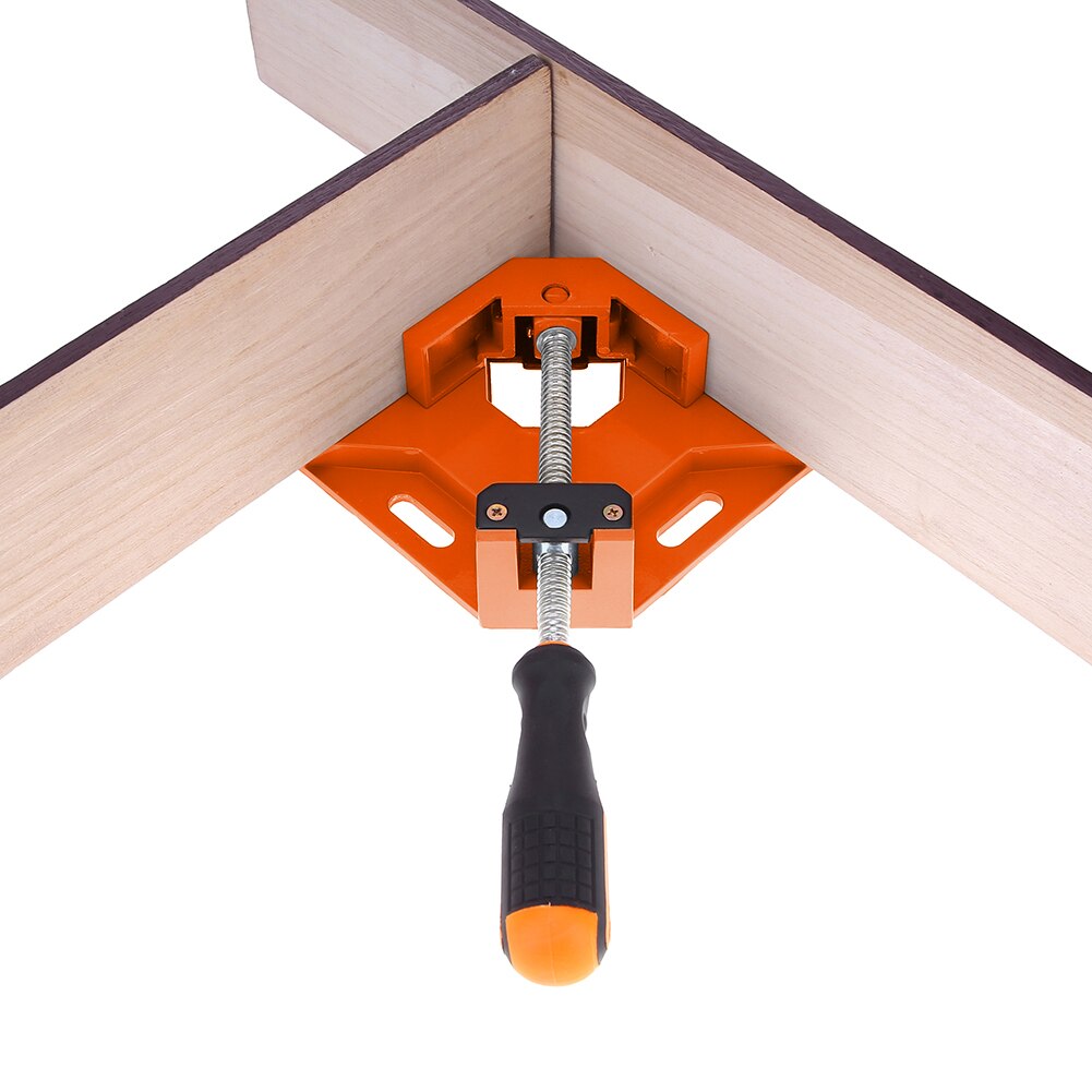 Right Angle Clamp 90 Degree Single Handle Aluminium Corner Clamp Carpenter Woodworking Frame Clip Alloy Hardware Tools#38