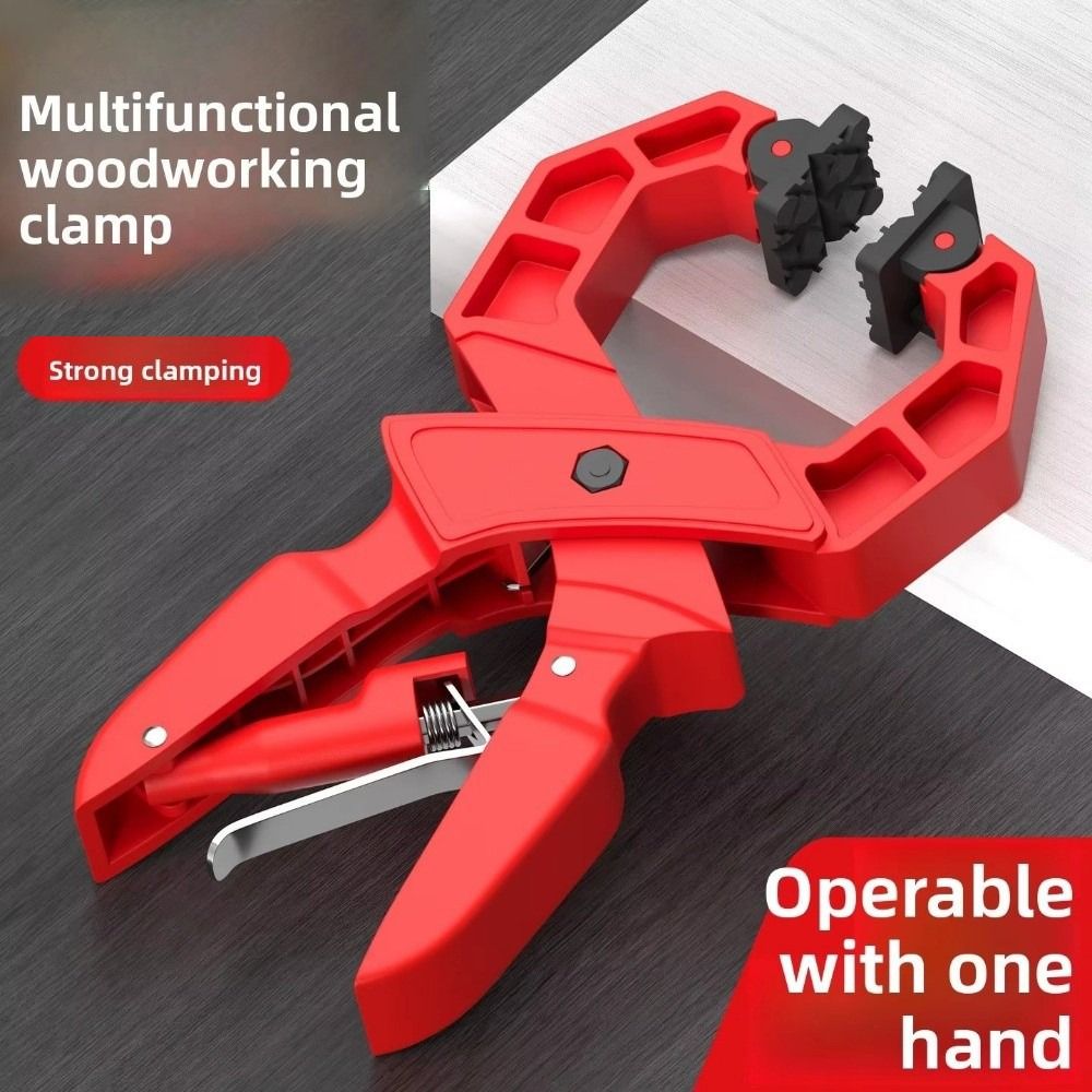 8 in Heavy Duty Spring Clamp Strong Grip Large Fixing Woodworking Clip Plastic Ergonomic Handle Quick Grip Clamp