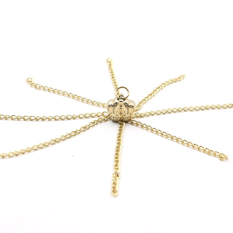 Pendentif avec pampilles en métal argent et or, breloques à assembler soi-même boucles d'oreilles, colliers, chaîne, bagues, fabrication de bijoux, fermeture éclair, décoratifs